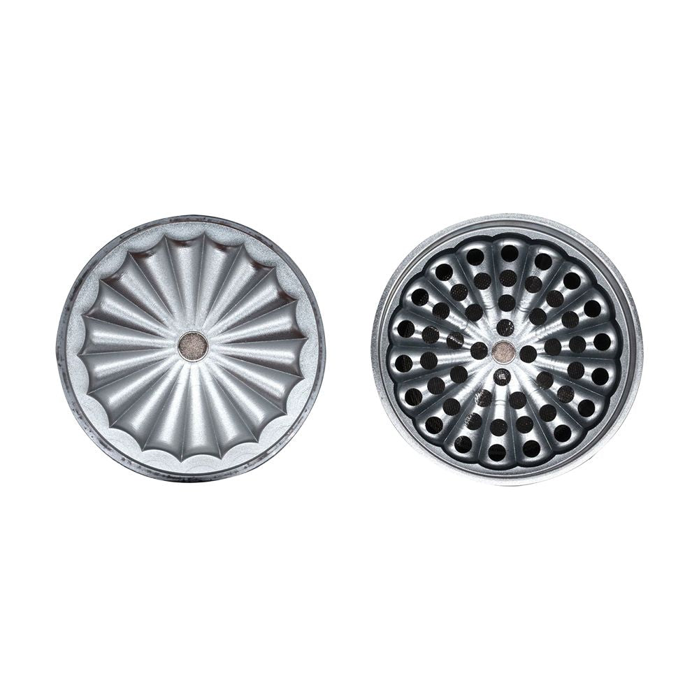 ONGROK Flower Petal Toothless Aluminum Storage Grinder | 5pc by Smoke Drop - view 22 | Buddy Brandz