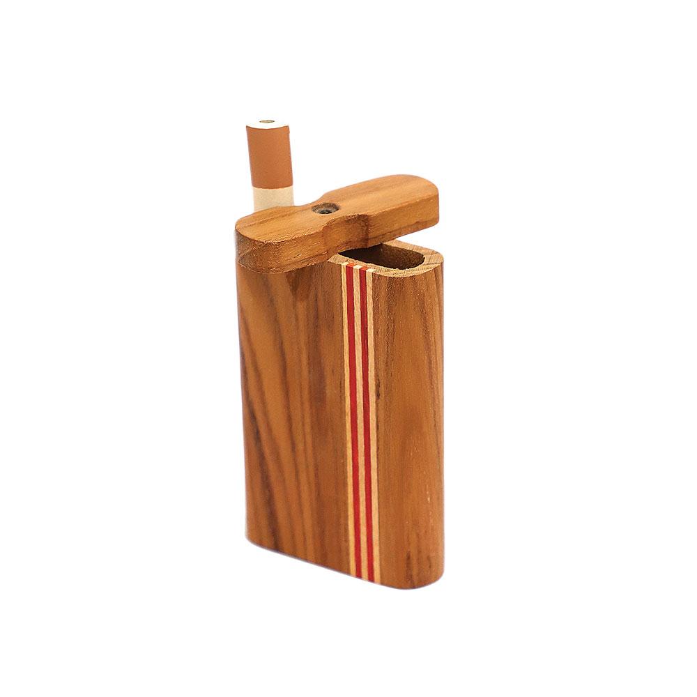 Striped Light Wood Dugout by Smoke Drop - view 3 | Buddy Brandz