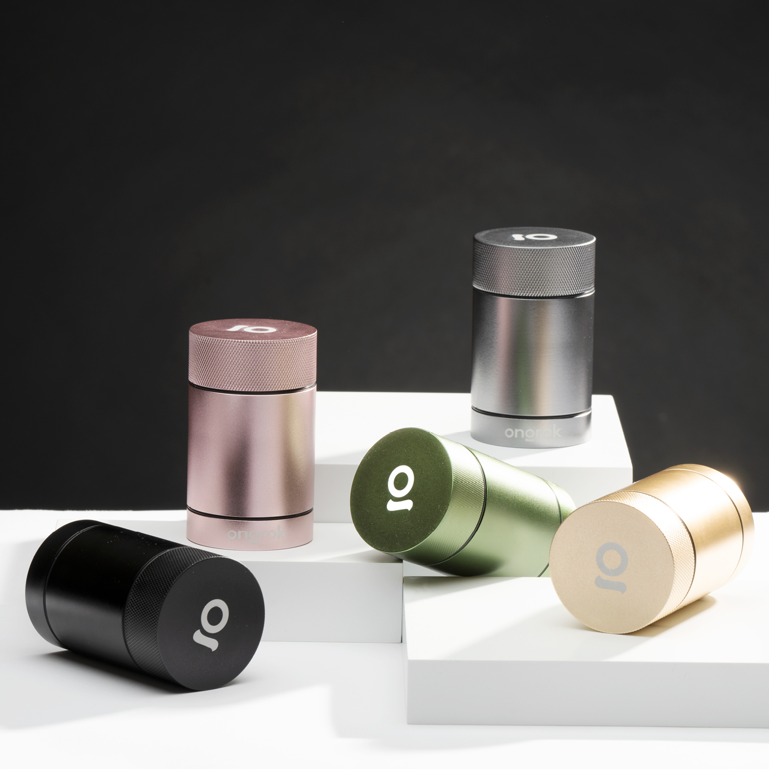 Ongrok Aluminum Metal Storage Jar by Smoke Drop - view 2 | Buddy Brandz
