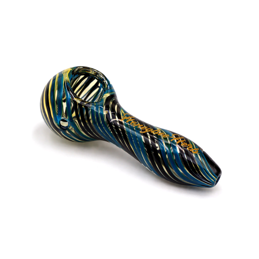 INSIDE OUT LINEWORK SWIRL HAND PIPE SPOON by Smoke Drop - view 6 | Buddy Brandz