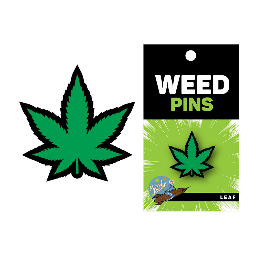 Weed Pin Green Marijuana Leaf by Smoke Drop | Buddy Brandz