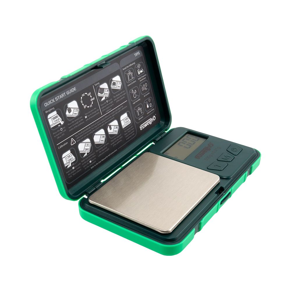Truweigh Robust Rechargeable Digital Mini Scale | 500g x 0.01g by Smoke Drop - view 5 | Buddy Brandz