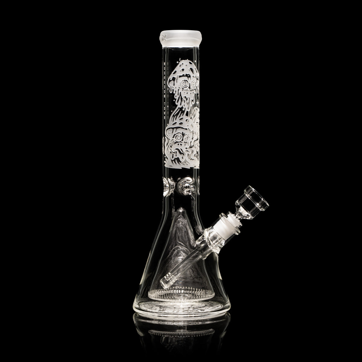 Mushroom Town 14" Collins Perc Beaker Bong