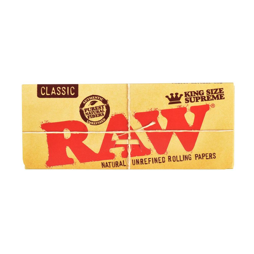 RAW Supreme Natural Rolling Papers | Kingsize by Smoke Drop | Buddy Brandz