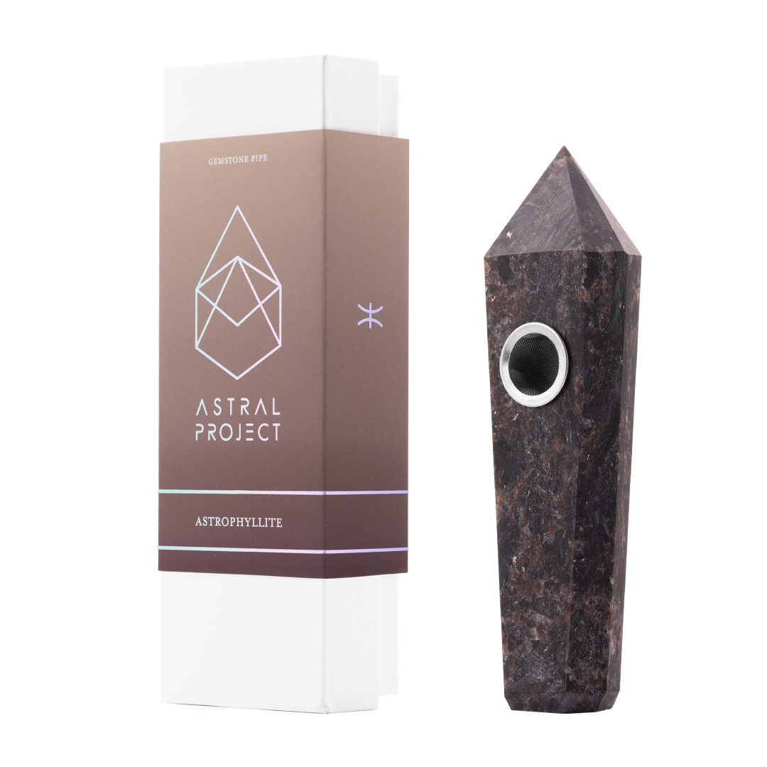Astral Project Gemstone Pipe by Smoke Drop - view 12 | Buddy Brandz