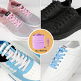 Load image into Gallery viewer, New Without Ties Elastic Laces No Tie Shoe Laces Press Lock Shoelaces Sneaker Kids Adult 8MM Widened Flat Shoelace for Shoes by Buddy Brandz - view 30 | Buddy Brandz
