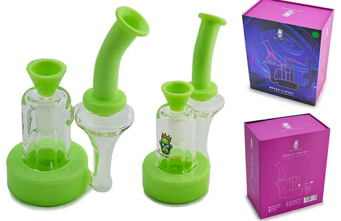 Space King Glass - 'Space Vortex' Recycler Bong by Space King - view 2 | Buddy Brandz