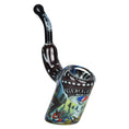 Load image into Gallery viewer, Grateful Dead x Pulsar Inside Print Bent Sherlock Pipe | 4" by Smoke Drop - view 20 | Buddy Brandz
