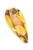 Load image into Gallery viewer, Ancient Creations Ceramics Oval Hand Pipe – Brass Screen – Made in USA by Smoke Drop - view 14 | Buddy Brandz
