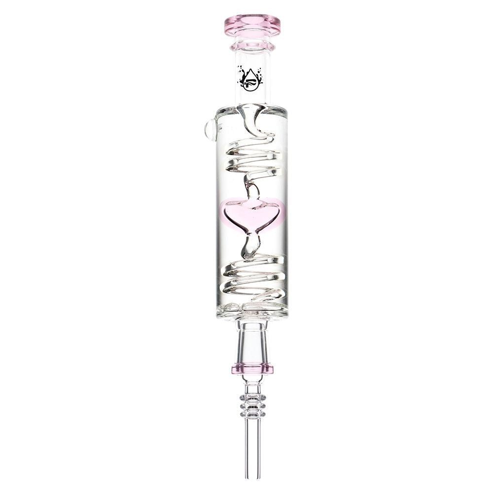 Pulsar Cool Down My Heart Glycerin Glass Dab Straw - 2PC SET by Smoke Drop - view 3 | Buddy Brandz