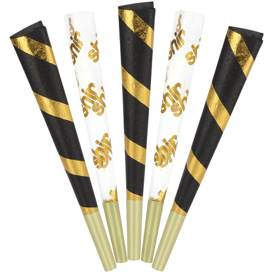 Shine 24K Gold Pre-Rolled Cones | King Size | 50pc Jar by Smoke Drop - view 2 | Buddy Brandz - alternate view | Buddy Brandz