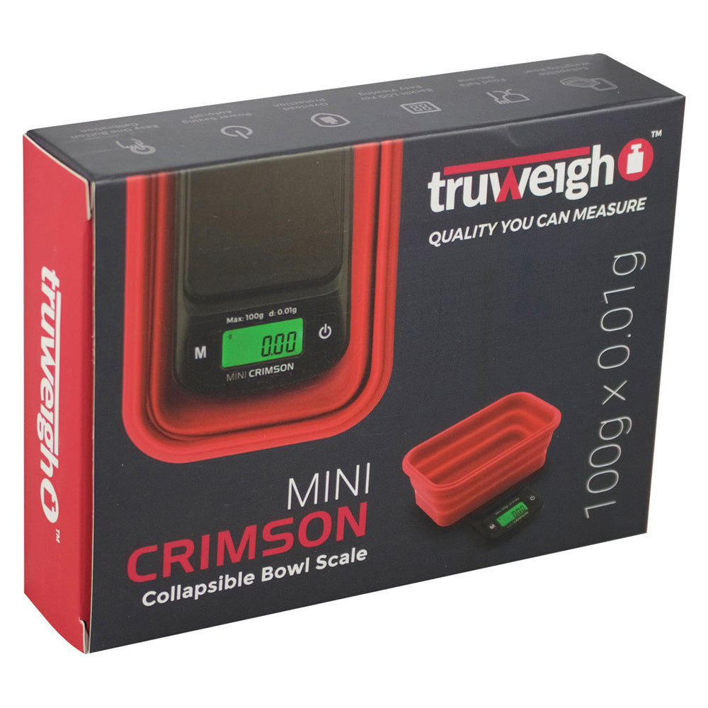 Truweigh Mini Crimson Collapsible Bowl Scale by Smoke Drop - view 7 | Buddy Brandz