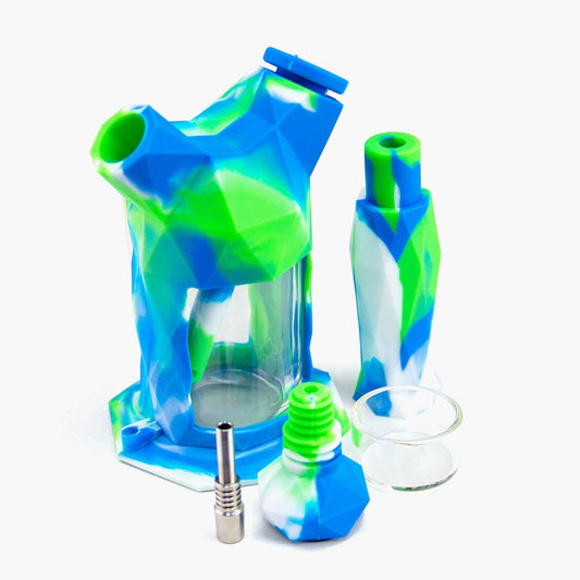 2-IN-1 Silicone Bubbler & Nectar Collector - alternate view | Buddy Brandz