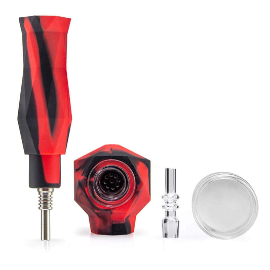 2-in-1 Silicone Honey Straw & Hand Pip - alternate view | Buddy Brandz
