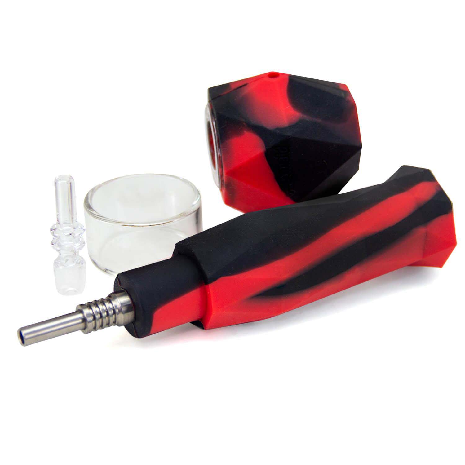 2-in-1 Silicone Honey Straw & Hand Pip