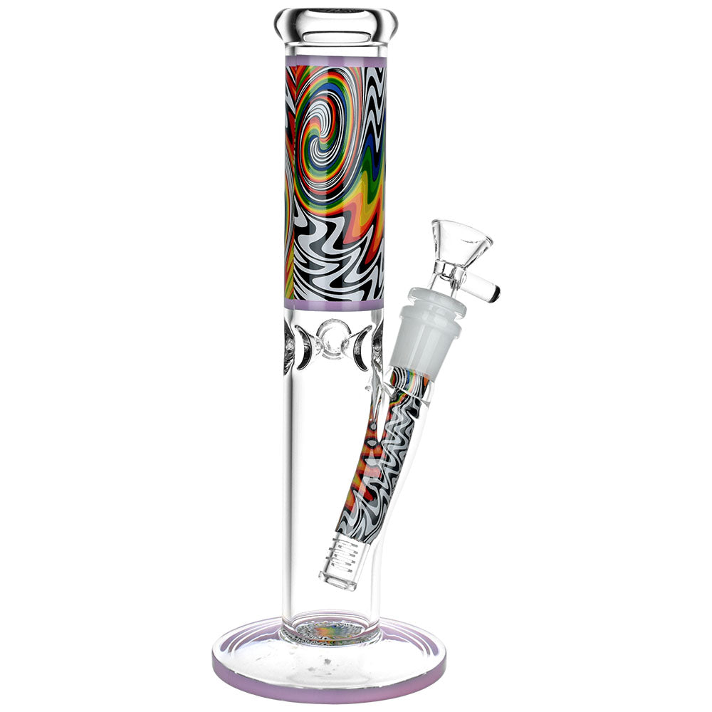 Lofty Visions Straight Tube Glass Water Pipe - 10" / 14mm F / Colors Vary by Smoke Drop - view 3 | Buddy Brandz