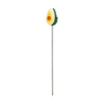 Load image into Gallery viewer, Pulsar Fruit Series Avocado Gold Herb Pipe Glow Duo - 10" / 14mm F by Smoke Drop - view 4 | Buddy Brandz
