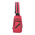 Load image into Gallery viewer, 12IN X 6IN X 2IN SMELLPROOF SLING BAG - WINE RED
