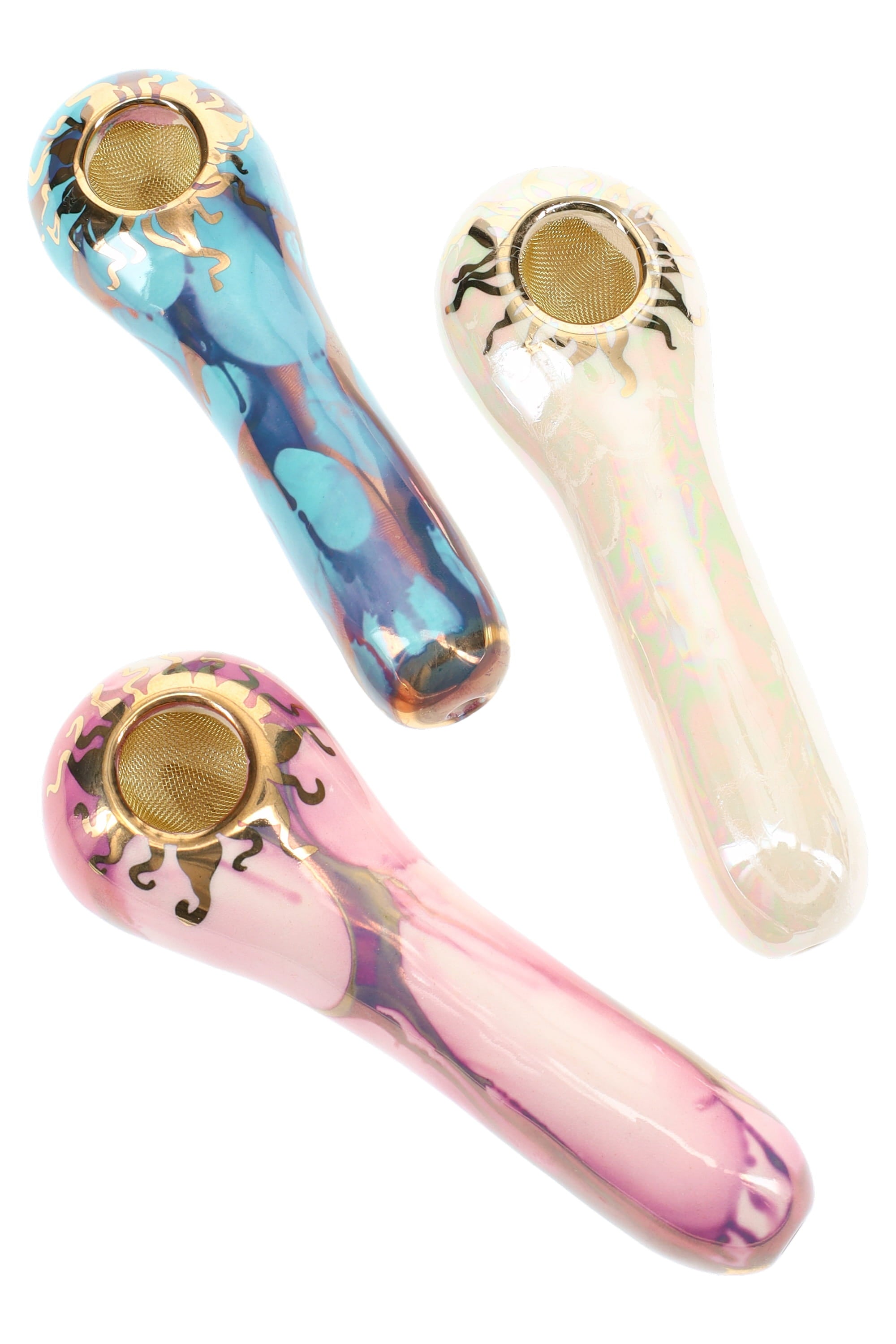 Ancient Creations Ceramics Spoon Hand Pipe – Brass Screen – Made in USA by Smoke Drop | Buddy Brandz