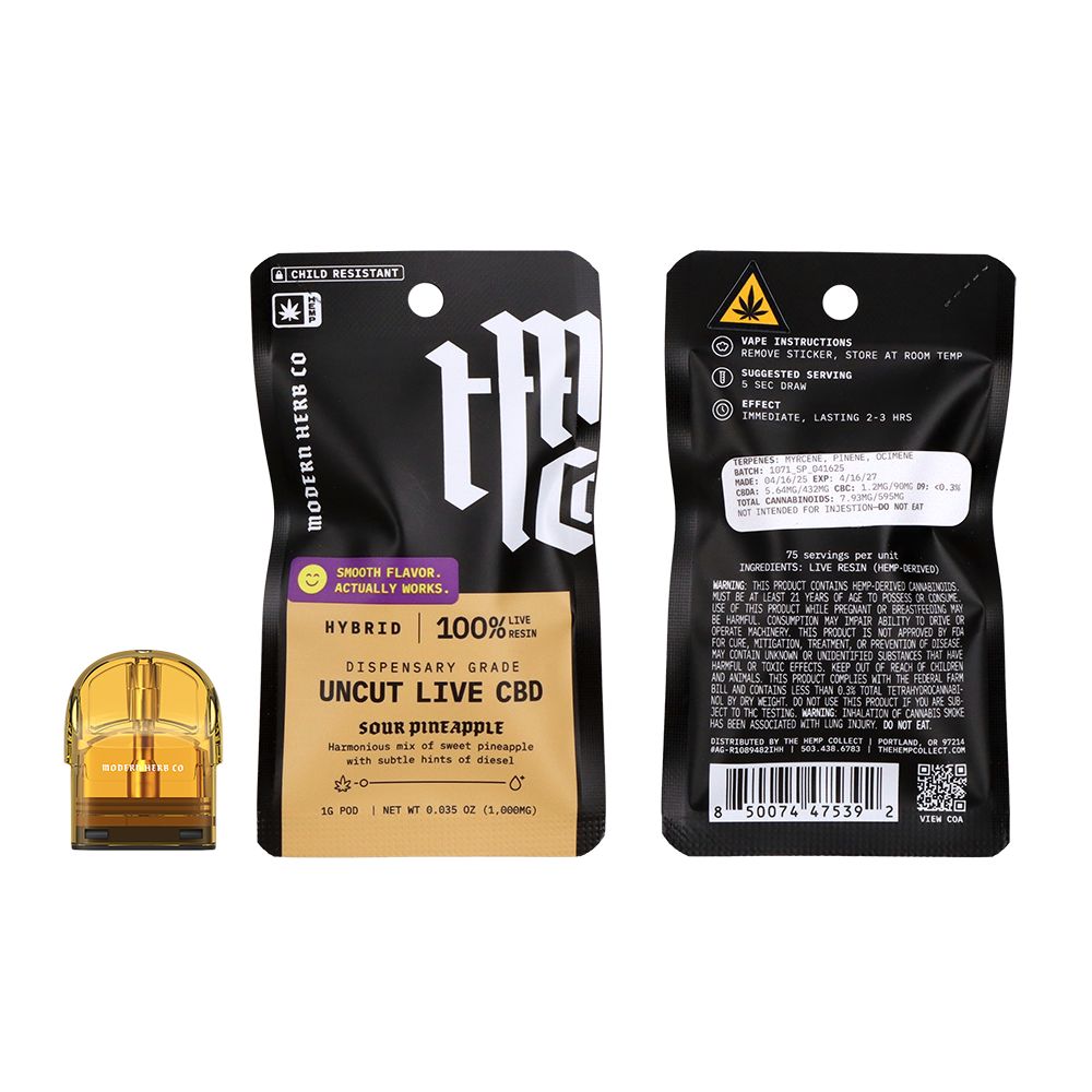 Modern Herb Co Live Uncut CBD Pod Refill | 1g by Smoke Drop - view 7 | Buddy Brandz