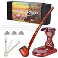 Load image into Gallery viewer, BUNDLE - Pulsar Shire Pipes ARAGORN Smoking Pipe & Middle-Earth Pipe Stand by Smoke Drop - view 2 | Buddy Brandz
