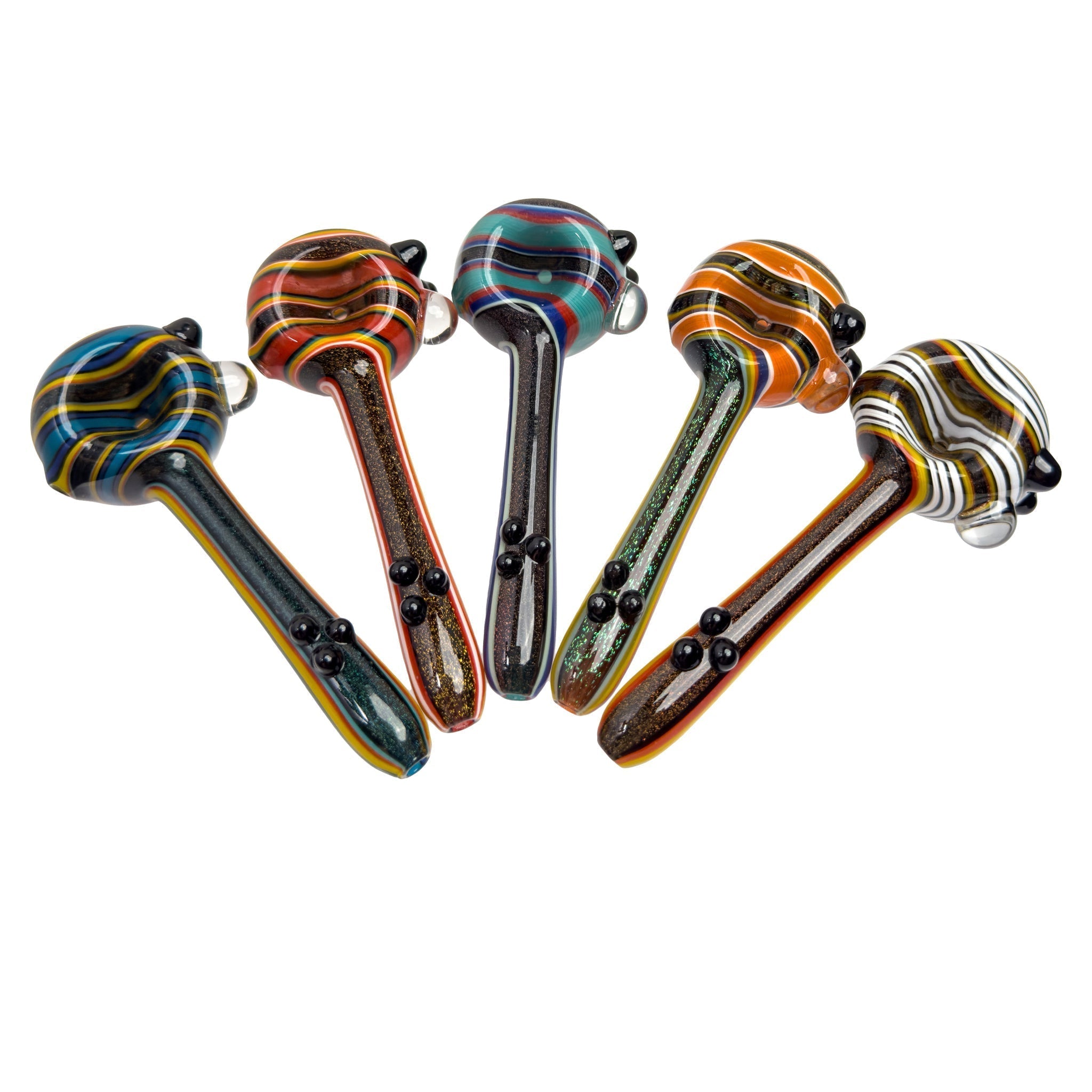 Dichro Thin-Stem Spoons (Various Colors) by Smoke Drop - view 6 | Buddy Brandz