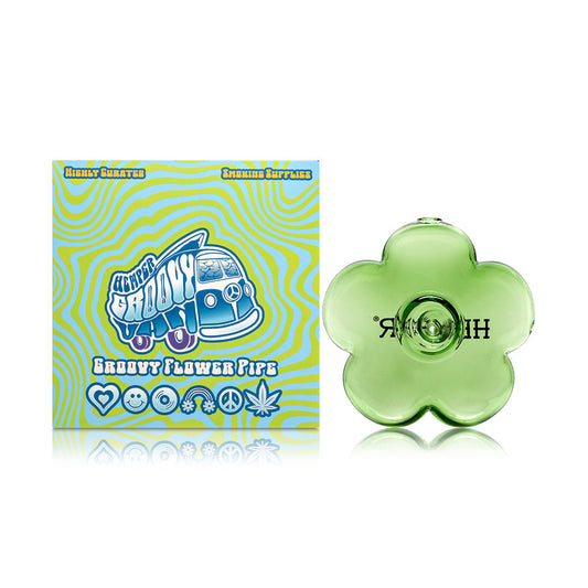 Groovy Flower Hand Pipe by Smoke Drop | Buddy Brandz | Buddy Brandz