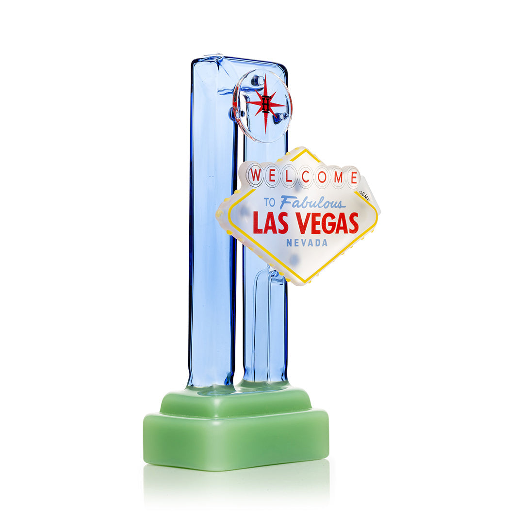 Las Vegas Sign Glass Bong by Smoke Drop - view 3 | Buddy Brandz