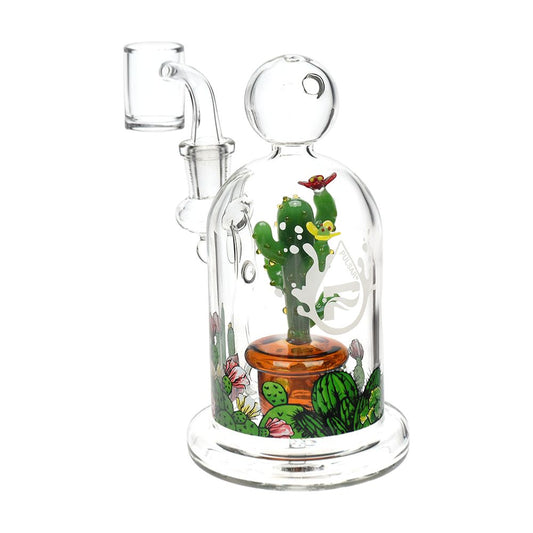 Pulsar Cactus Terrarium Glass Dab Rig by Smoke Drop | Buddy Brandz | Buddy Brandz