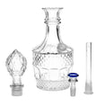 Cargar la imagen en la vista de la galería, Vintage Decanter Style Glass Water Pipe by Smoke Drop - view 2 | Buddy Brandz
