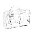 Load image into Gallery viewer, SeshGear Old School Camera Glass Hand Pipe - 3.75" / Clear by Smoke Drop - view 4 | Buddy Brandz
