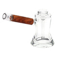 Laad de afbeelding in de Gallery-viewer, Pulsar Wood on Glass Bubbler - 6"
