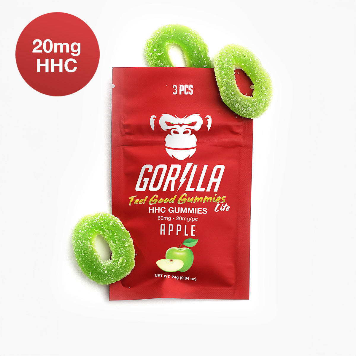 HHC Gummies - 20MG (3pc) by Smoke Drop - view 4 | Buddy Brandz