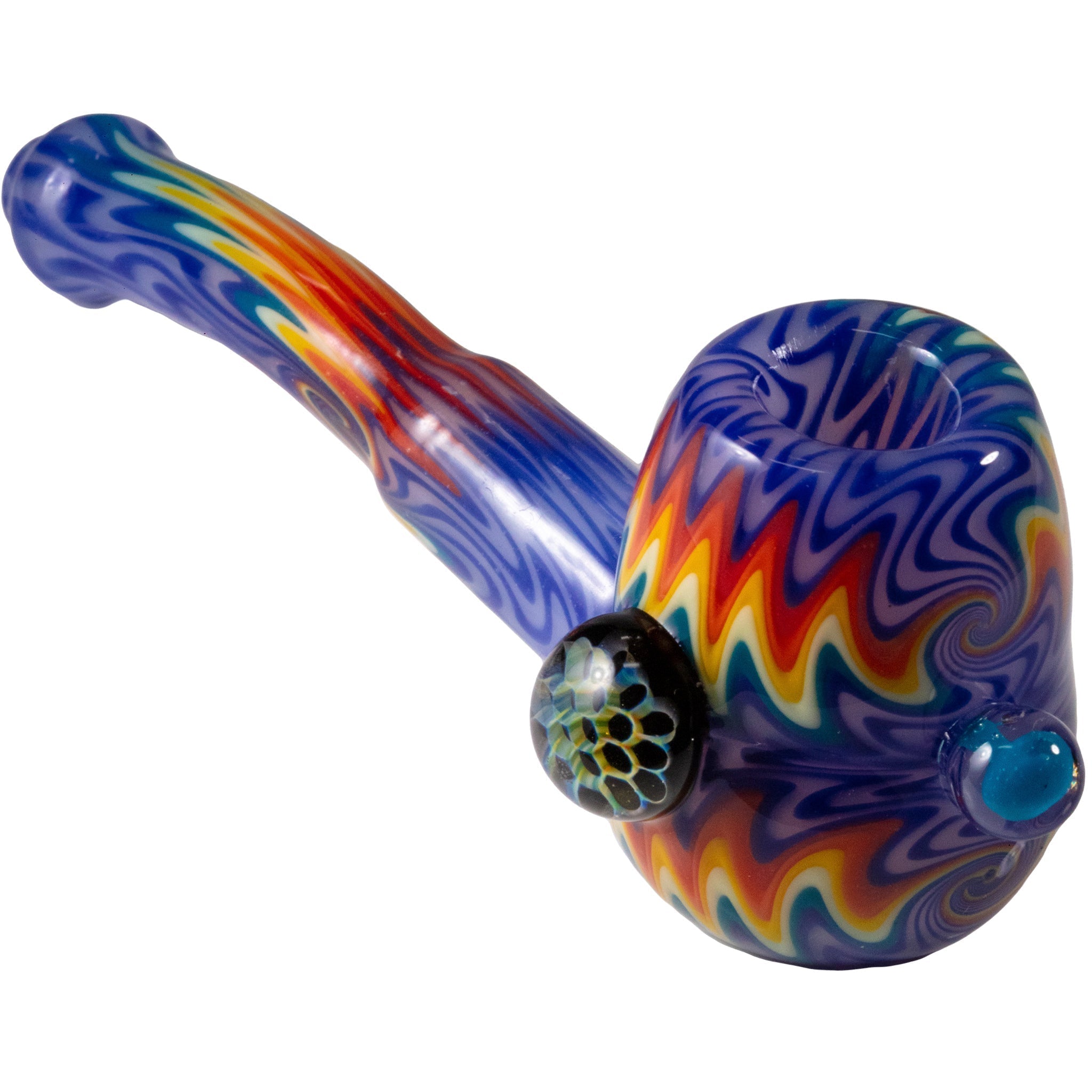 Headdy Old School Sherlock w/ Marbles (Various Colors) by Smoke Drop | Buddy Brandz