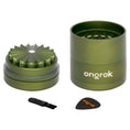 Load image into Gallery viewer, ONGROK Flower Petal Toothless Aluminum Storage Grinder | 5pc by Smoke Drop - view 17 | Buddy Brandz
