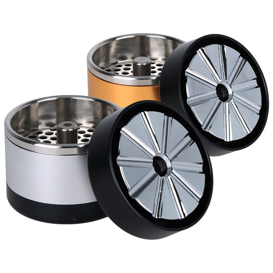 Aluminum Manually Operated Herb Mill - 5pc / 2.5" / Colors Vary by Smoke Drop | Buddy Brandz | Buddy Brandz