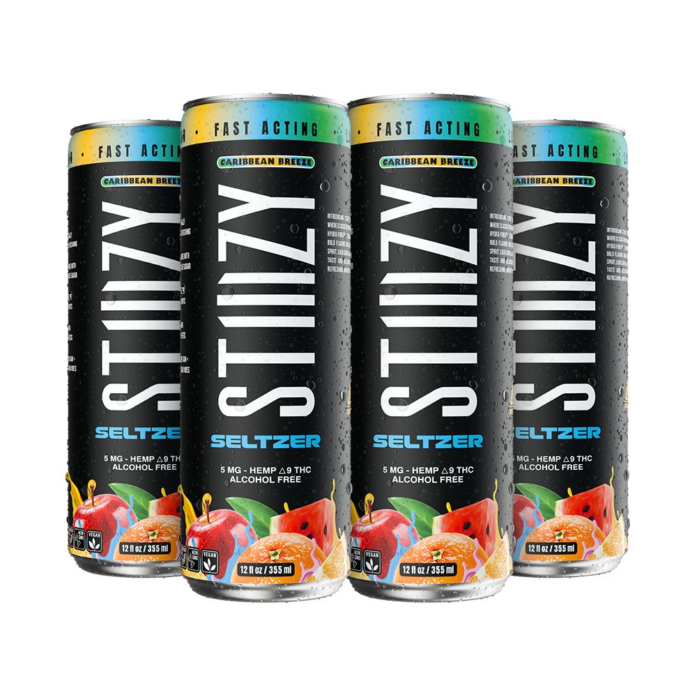 STIIIZY D9 Hemp Seltzer | 12oz | 5mg | 4ct Pack