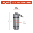 Load image into Gallery viewer, Ongrok Small Storage Keychain by Smoke Drop - view 18 | Buddy Brandz
