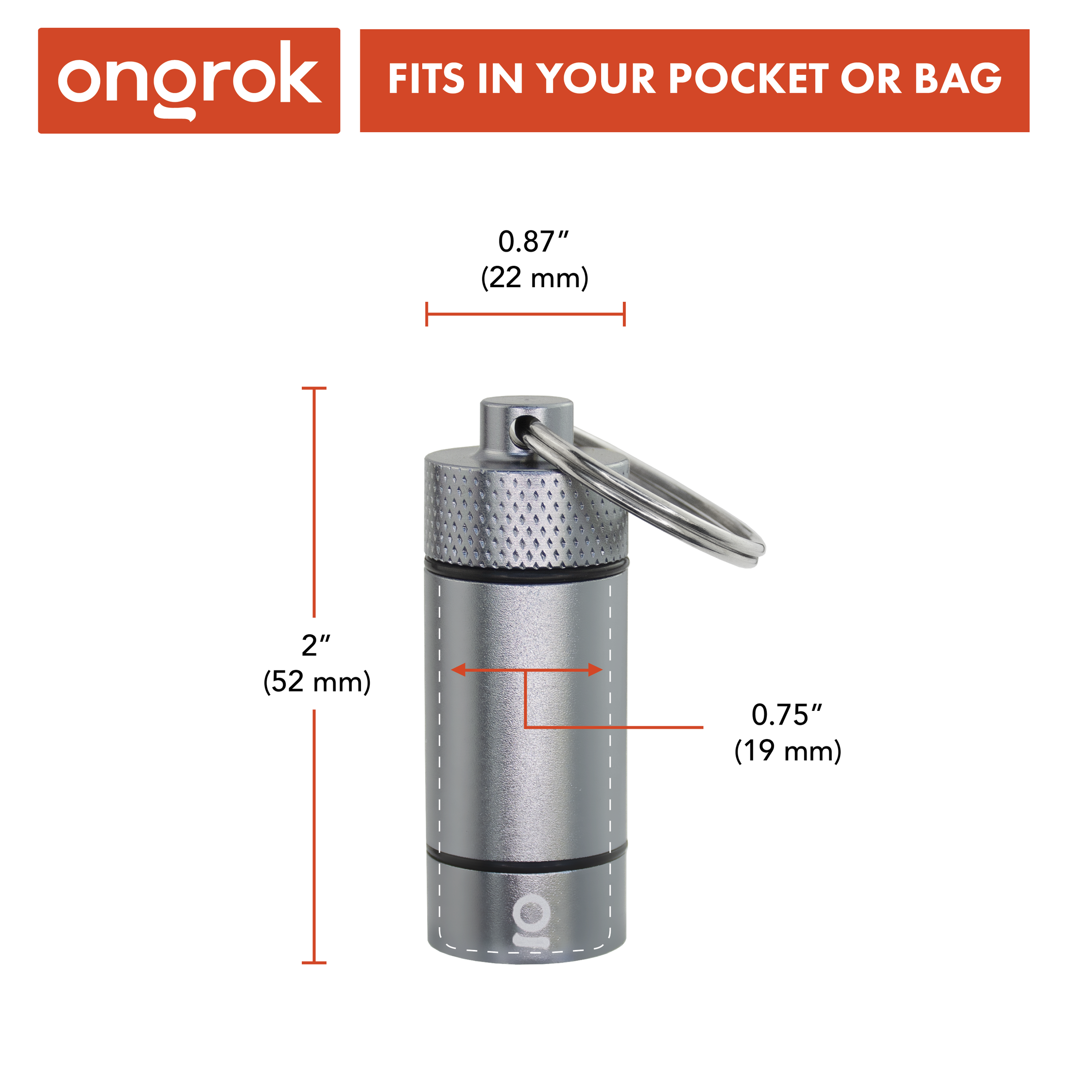 Ongrok Small Storage Keychain by Smoke Drop - view 18 | Buddy Brandz
