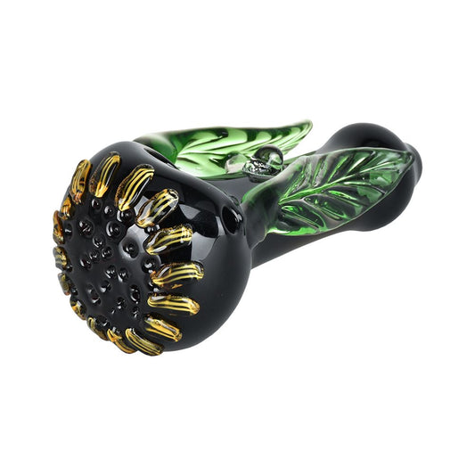 Sunflower Glass Hand Pipe by Smoke Drop - view 2 | Buddy Brandz - alternate view | Buddy Brandz