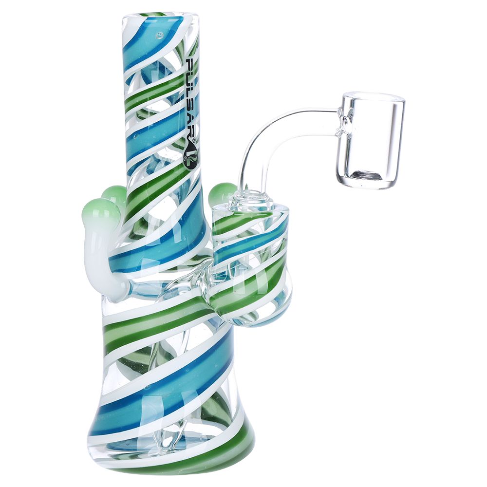 Pulsar Shroom Vision Wig Wag Glass Dab Rig - 5.75" by Smoke Drop - view 2 | Buddy Brandz
