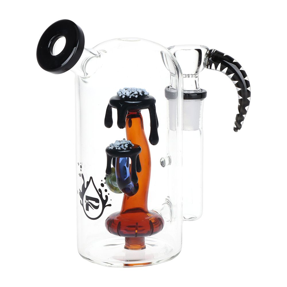 Pulsar Magma Lake Mushroom Glass Water Pipe - 5.5" by Smoke Drop - view 2 | Buddy Brandz