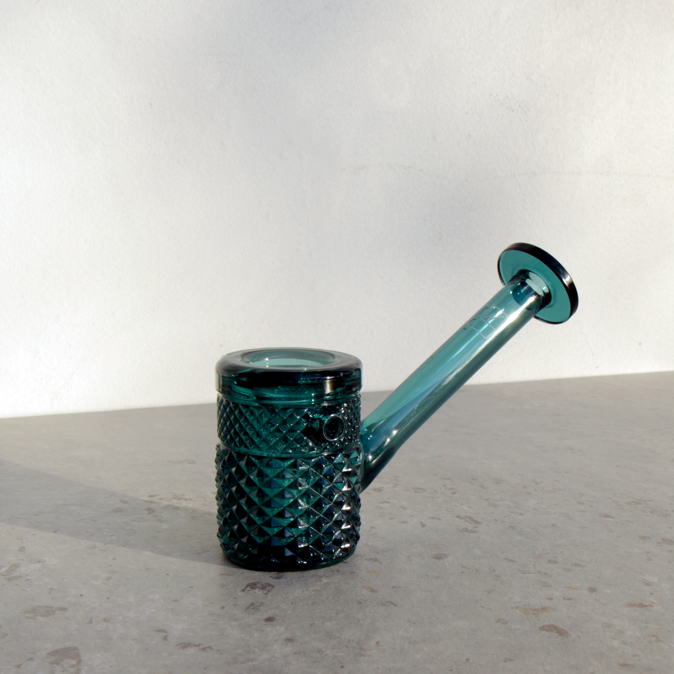Jane West Twenties Collection Hand Pipe | Teal by Smoke Drop - view 3 | Buddy Brandz