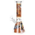 Load image into Gallery viewer, One Treasure Beaker Glass Water Pipe | 10.25" | 14mm F by Smoke Drop - view 9 | Buddy Brandz
