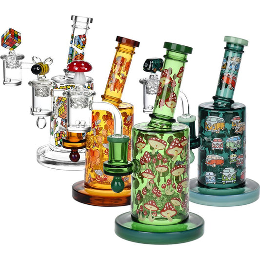 Pulsar Greatest Hits Series Glow Dab Rig Kit / 8" by Smoke Drop | Buddy Brandz | Buddy Brandz