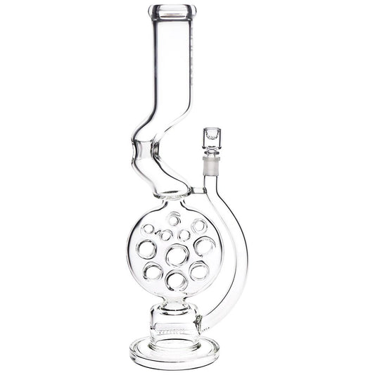 Pulsar Swiss Perc Kink Neck Glass Water Pipe - 18" / 14mm F | Buddy Brandz