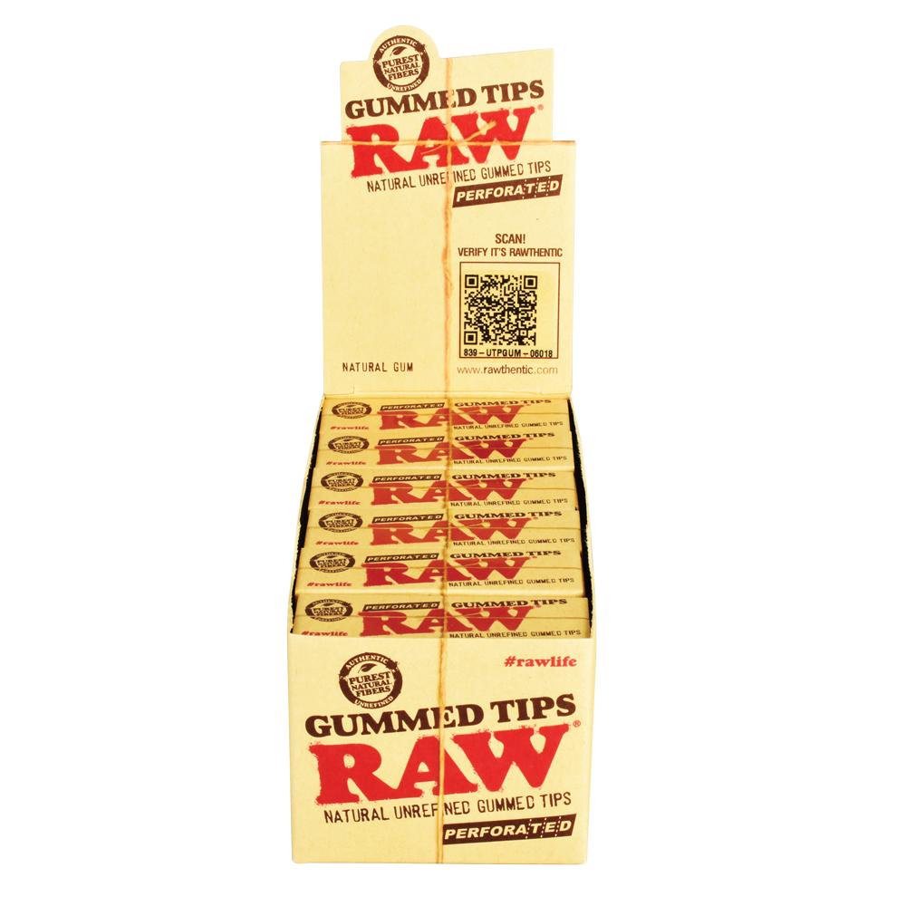 RAW Natural Perforated Gummed Tips by Smoke Drop - view 2 | Buddy Brandz