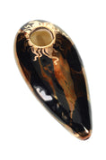 Load image into Gallery viewer, Ancient Creations Ceramics Oval Hand Pipe – Brass Screen – Made in USA by Smoke Drop - view 5 | Buddy Brandz
