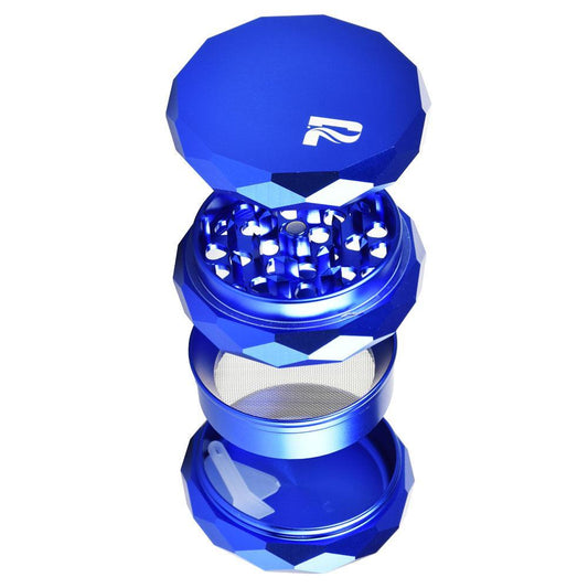 Pulsar Diamond Faceted Aluminum Herb Grinder by Smoke Drop - view 2 | Buddy Brandz - alternate view | Buddy Brandz