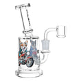 Load image into Gallery viewer, Pulsar Moto Corgi Glass Dab Rig by Smoke Drop | Buddy Brandz
